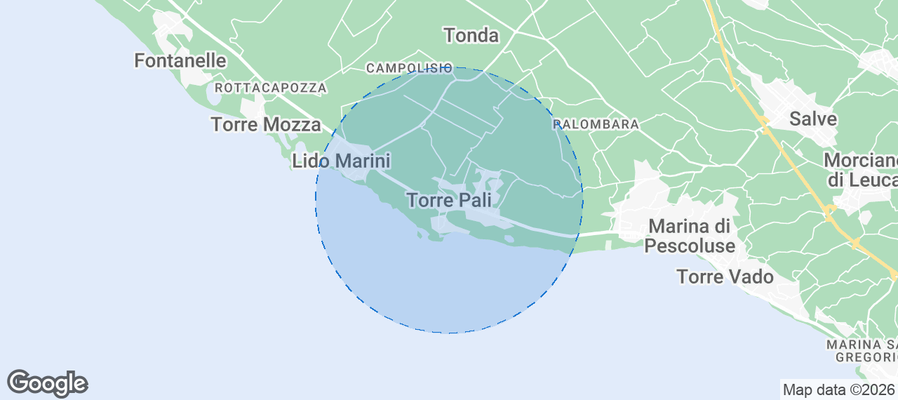 Torre Pali Airbnb map